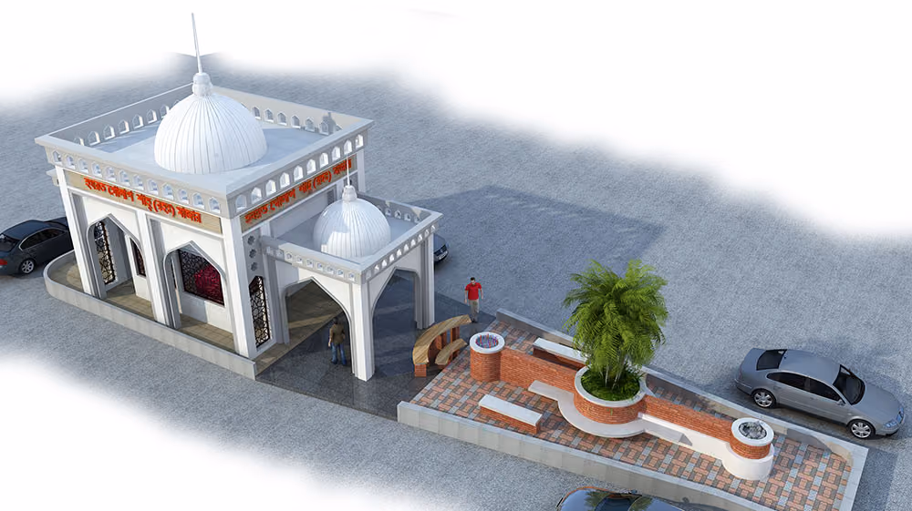 Hazrat Golapsah Mazar, view 3